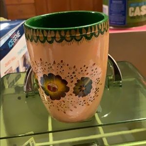 Decorative Hand Painted Mexican Cup.